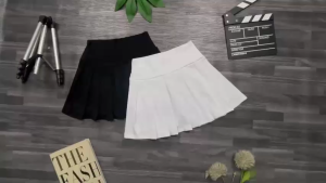 Chân váy Tennis thể thao 2 lớp xếp ly chất thun lạnh co giãn tốt có túi lớp trong tiện lợi