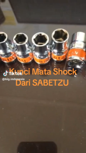 SABETZU Kunci Sok Mata Shock 1/2\" 6PT- Handle Wrench Ratchet Mata Kunci Pembuka Baut Kunci Pas Kunci Shock