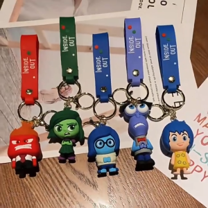 【Local Shop】Inside Out Keychains Pendant Cute Doll Party Favors Key Chains Pendant For Birthday Gifts