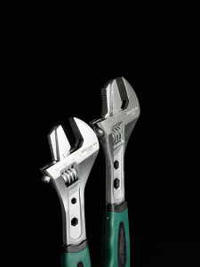 BAOLIAN ประแจเลื่อน ประแจปากเลื่อน กุญแจเลื่อน ประแจ ด้านจับหุ้มพลาสติก 8 นิ้ว 10 นิ้ว 12 นิ้ว.