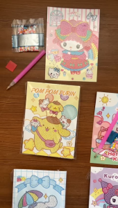 Paket Usaha Sticker Diamond Painting Sanrio Mainan Manik Manik Stiker Kuromi Cinamonrol