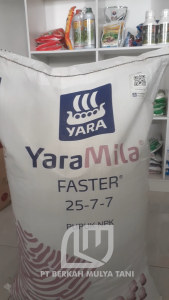 Pupuk NPK Yaramila Faster 25-7-7: Kemasan 1 Kg & 500 Gram Repack