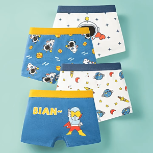 4 PCS SET Kid Boy Underwear Soft Toddler Shorts Panties Dinosaur Printing Boxer Cotton Childrens Underwear Boys Boxer Briefs 男孩内裤底裤