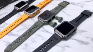 AIEK T93 Smart Watch With Earbuds 3 in 1 Fitness Tracker 1.96" HD Screen Bluetooth Call Long Endurance Sports Men Smartwatch