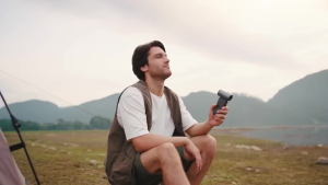 JISULIFE FA55 HANDHELD FAN ULTRA1 / Ultra2 - DARK GREY / BRIGHT BROWN