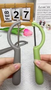 Happy Go P-Shaped/Y-Shaped Peeler Fruits and Vegetable Peeler with Non-Slip Handles for Home Kitchen