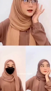 Hijab Best Seller: Kerudung Pashmina Plisket Lidi Tanpa Garis Tengah