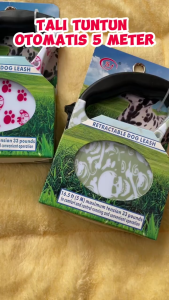 Tali Tuntun Hewan Anjing Kucing ABS Otomatis 5 Meter Retractable Dog Leash New Corak