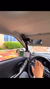 Holder Handphone Mobil Multi Fungsi Sun Visor HD-58-Jepit