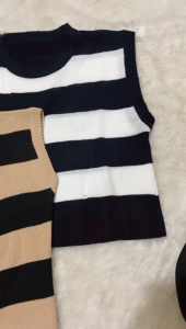 Toply shop BISA COD + GRATIS ONGKIR Tanktop crop atasan wanita / tanktop stripe garis garis