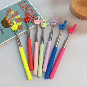 READY STOCK Retractable Finger Reading Baton Pointing Baton Conductor Teaching Tools Tongkat pembacaan jari指读棒