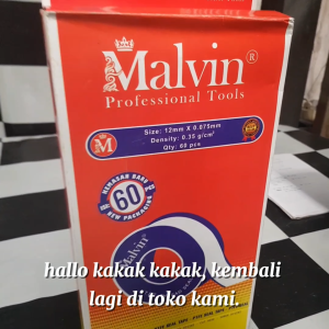 PTFE SILTIP SEALTAPE MALVIN Size : 12mm x 0.075mm PER PACK UNTUK DRAT PIPA isi 60pcs