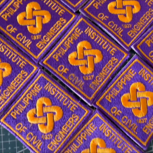 Philippine Institute of Civil Engineers (PICE) Embroidered Patch with Iron-on