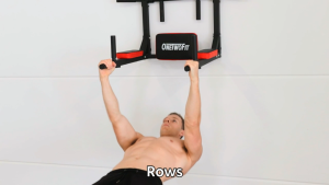 OneTwoFit Multifunctional Wall-mounted Pull-up Bar Mandibular Bar Fitness Dipping Rack Training Equipment Heavy Duty Wall Horizontal Bar Suitable for Indoor Home Gym Exercises OT126