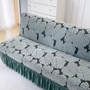 1/2/3/4 Universal Seat Elastic Sofa Cover with Skirt Jacquard Living Home Furniture Protecter Dustproof Soft Comfortable