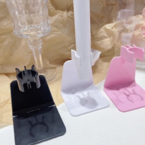 Hồng Trắng Móng Tay Nghệ Thuật Đèn Giá Đỡ Di Động Máy Sấy Móng Tay Đèn Trị Liệu Xoay Được Đèn UV Giá Đỡ Đèn