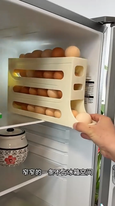 Stackable Egg Storage Box Plastic Egg Container Fridge Egg Storage With