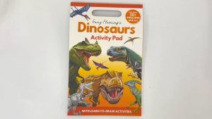 Dinosaurs Activity Book Pad To Do Fun Activities Colouring Drawing With 50+ Stickers