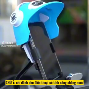 Giá Đỡ Điện Thoại Gắn Xe Máy Có Nón Che Mưa NắngKẹp Chân Gương Xe C2 Chống Rung Lắc