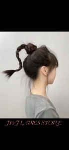 Cute Girl Braid Elastic Wire Horsetail Hair Wig  Braid Wig Cool Girl