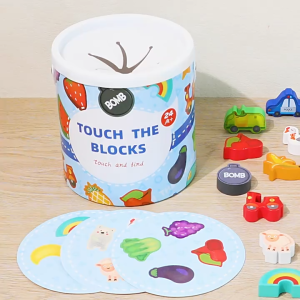 @IEducation Wood Blocks Matching GameMontessori Toys Wooden Learning Matching Building Blocks - Educational Creative Building Blocks