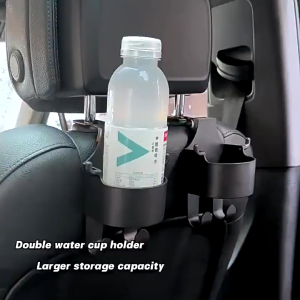 New Car Back Seat Cup Holder Multifunctional Drink Water Bottles Storage Box Phone Holder Hanger Hook