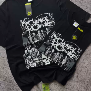 KAOS PRIA DISTRO POPULER BAND MCR TERLARIS WANITA OVERSIZE GROSIR BANDUNG