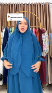 Paket Bundling Gamis Set Hijab Syari Pakaian Muslim Wanita