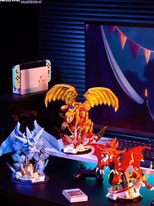 AREA-X Block AB0041-43 LED Legendary God Serise Yu-Gi-Oh Cartoon Gift Decoration Building Brick Toy Boy Girl 游戏王 三幻神系列