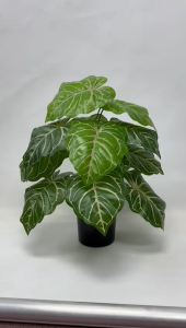 Artificial Plant with black plastic cemented pot home decor garden events Aplant1004a-12 leaves