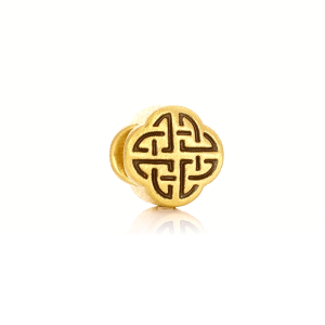 Chow Sang Sang 周生生 XL Charme Noir 999 Gold Charm - Harmony 86521C for Men and Women (Bracelet Not Included)