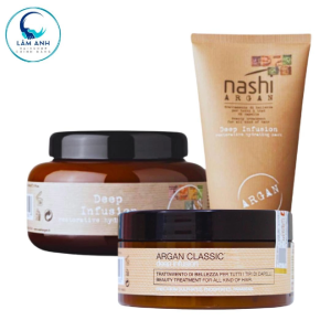 Hấp Dầu Nashi Argan Deep Infusion Mask Dưỡng Phục Hồi Hư Tổn Dành Cho Mọi Loại Tóc 150ml/250ml/500ml