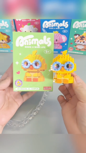 Mainan Anak Perempuan DIY Nano Block Mini Bricks Seri satwa liar Puzzle Blok Bangunan Susun