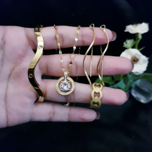 Set Perhiasan Titanium Wanita Terbaru Xds79