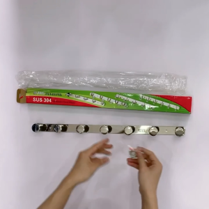 Móc áo inox 7 móc tròn 304 VINA MH701