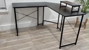 Carbon Fiber L-Shaped Esports Desk Office Desk Corner Table Study Desk
