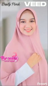 Khimar Pet Antem Jumbo Crinkle Air flow/Bergo Instan Jumbo Non Tali
