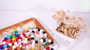 2 Meter String Pompom Warna Pom Pom Decorations Felt Ball String Ornament