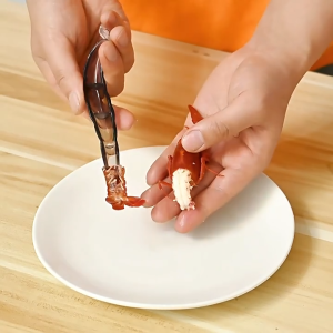 Prawn Shell Removal Crawfish Quick Tool Shrimp Removal Line Transparent Durable Portable Lightweight Kitchen Tool Shrimp Peeler