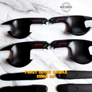 Paket Outer Cover Door Handle Pegangan Pintu Mobil All New Xenia 2012 - 2021 Hitam Premium