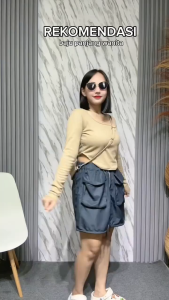 CRS - FALERIE LONGSLEEVE SQUARE SHIRT BLOUSE -PN