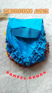 Hijab Anak 3 4 5 6 Tahun Variasi Rempel Bawah Jilbab Gotik Anak Perempuan Kerudung Instan