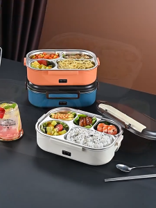 Water-free electric lunch box office worker hot rice ware car with rice lunch box can be plugged electric heating thermal insulation lunch box