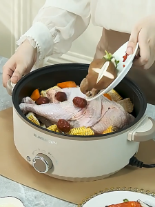 [COD] 5L Large Capacity Multifunctional Electric Cooker Non-Stick Multi Cooker With Steamer 28CM Upgraded Electric Pan Hot Pot Cooker Electric Cooking Pot Electric Pot Multi Cooker