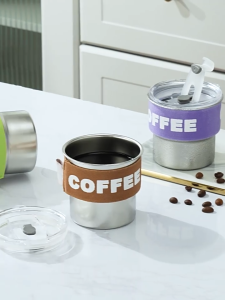 ถ้วยรถพักผ่อน LO0328 - ชุดกระดูกฉีดเบล็กบุรุณา 304 ถ้วย ins และกาแฟกลางคุณภาพสูงถ้วย