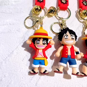 Gantungan Kunci 3D Karakter Anime Luffy Keychain Karakter Lucu