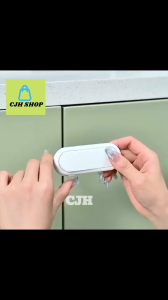 CJH SHOP 1pcs Self-Adhesive Fridge Closet Door Latch / Baby Safety Cupboards Cabinet Locks / High Quality Anti-Pinching Furniture Clasp / Closure Drawer Door Kids Protector