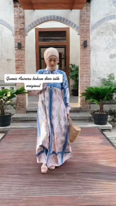 GAMIS AURORA SILK | GAMIS SILK BUSUI MEWAH | DRESS KONDANGAN PESTA KEKINIAN