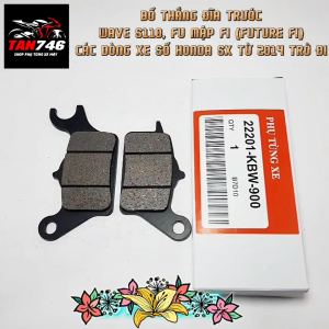 Má phanh bố thắng đĩa WS110 lắp cho Wave Rsx110 Trước Winner Wave Blade Future FI 125 Fu mập Fu Led