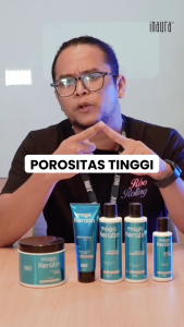 INAURA Magia Keratin Masker Kerashield 500ml Rambut Rusak Kering Proses kimia Bercabang Panas Catok